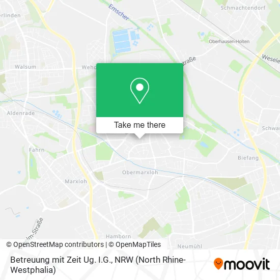 Карта Betreuung mit Zeit Ug. I.G.