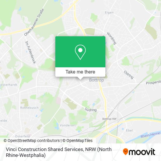 Vinci Construction Shared Services map