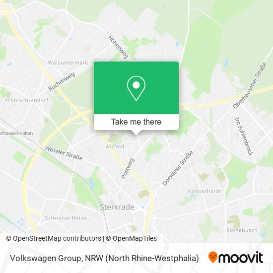 Карта Volkswagen Group