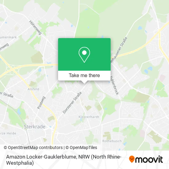 Карта Amazon Locker-Gauklerblume