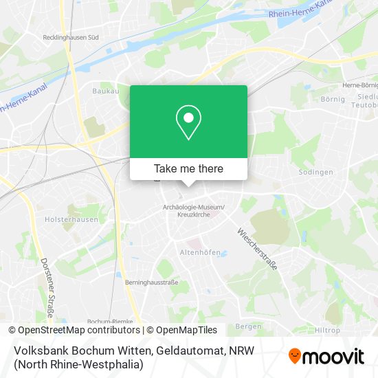 Volksbank Bochum Witten, Geldautomat map