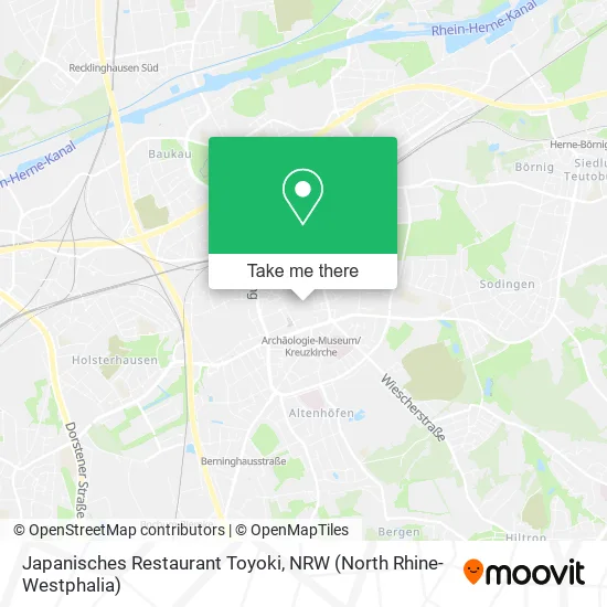 Карта Japanisches Restaurant Toyoki