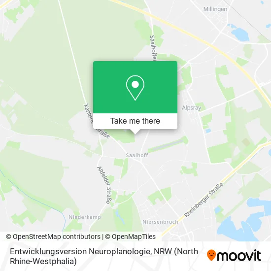 Карта Entwicklungsversion Neuroplanologie