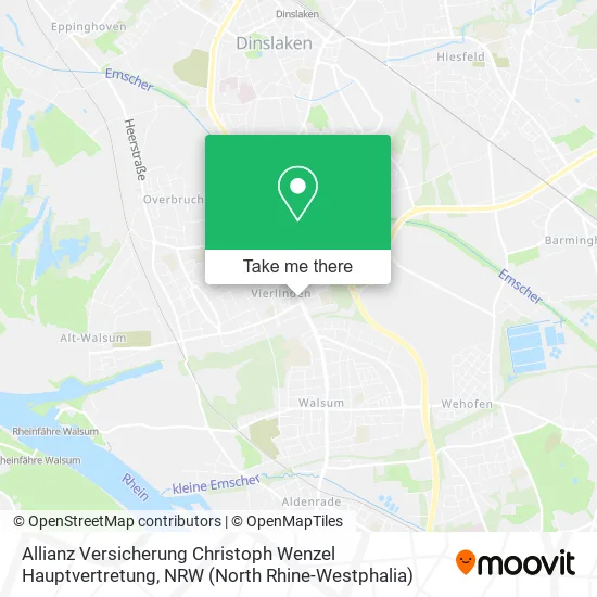 Карта Allianz Versicherung Christoph Wenzel Hauptvertretung