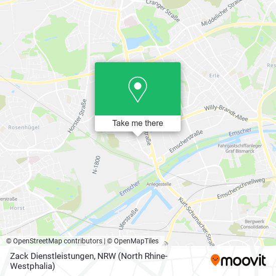 Zack Dienstleistungen map