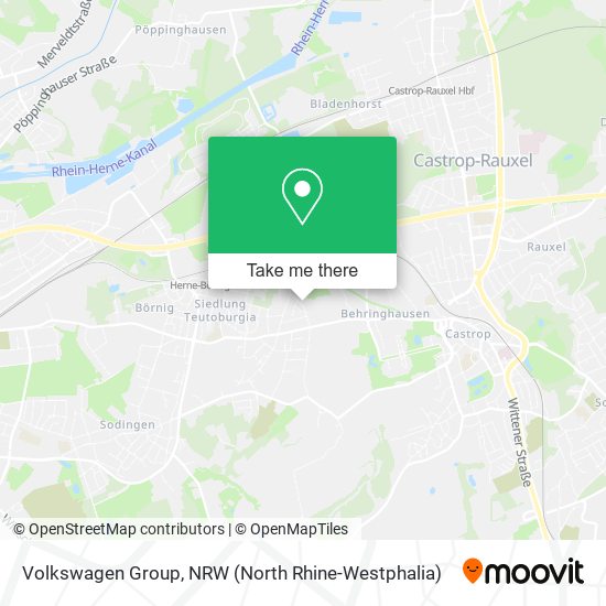 Volkswagen Group map