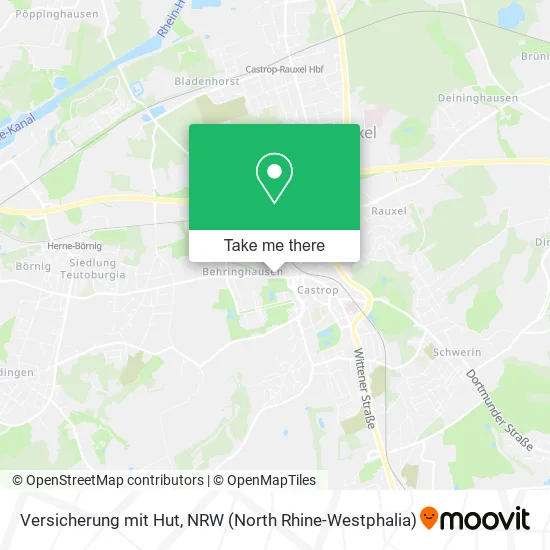 Карта Versicherung mit Hut