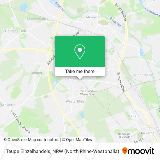 Карта Teupe Einzelhandels