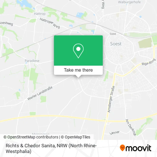 Карта Richts & Chedor Sanita