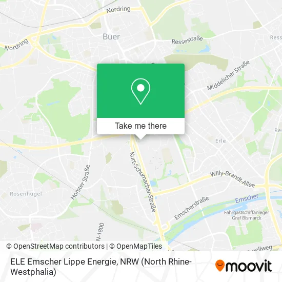 Карта ELE Emscher Lippe Energie