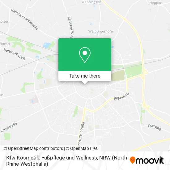 Карта Kfw Kosmetik, Fußpflege und Wellness