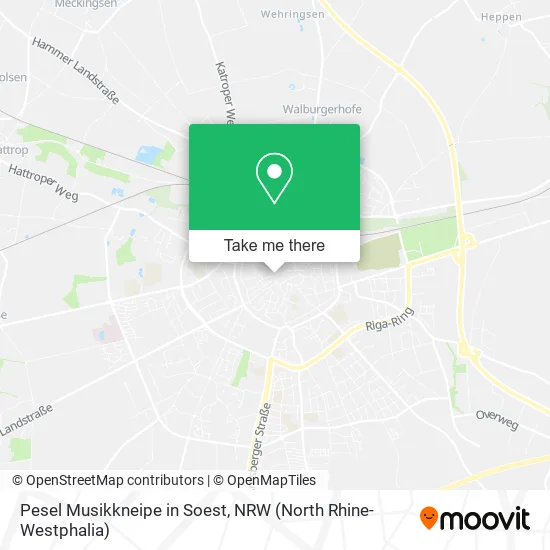 Карта Pesel Musikkneipe in Soest