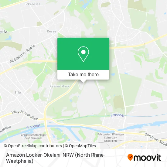 Карта Amazon Locker-Okelani