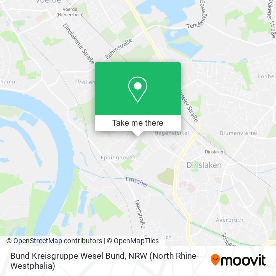 Bund Kreisgruppe Wesel Bund map