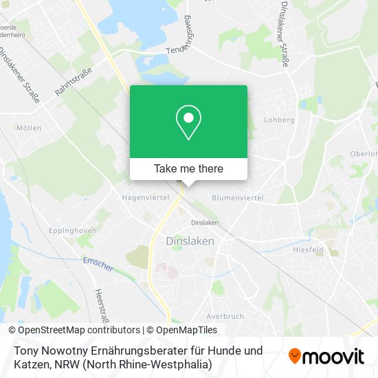 Tony Nowotny Ernährungsberater für Hunde und Katzen map