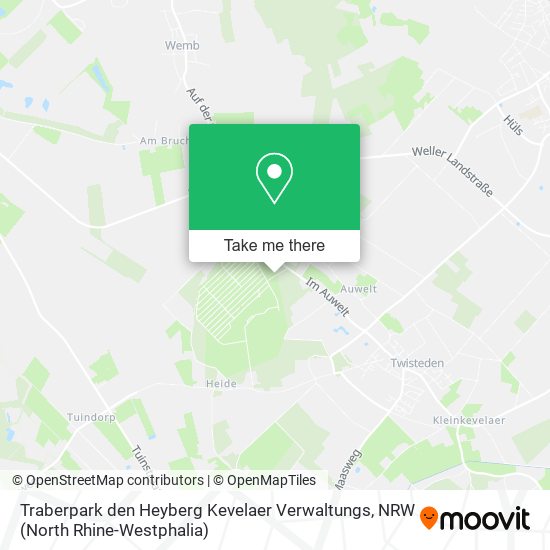 Карта Traberpark den Heyberg Kevelaer Verwaltungs