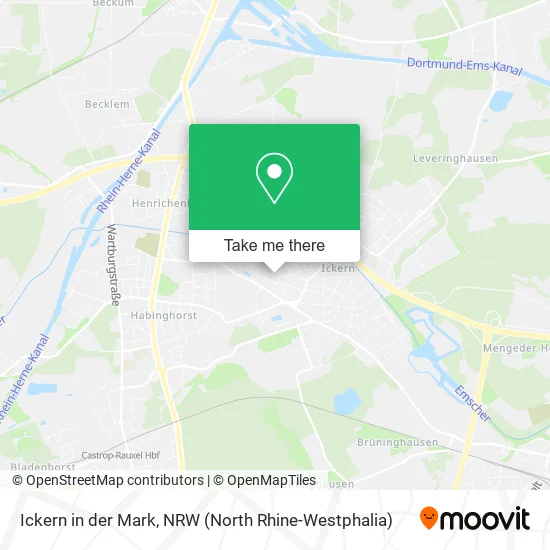 Карта Ickern in der Mark
