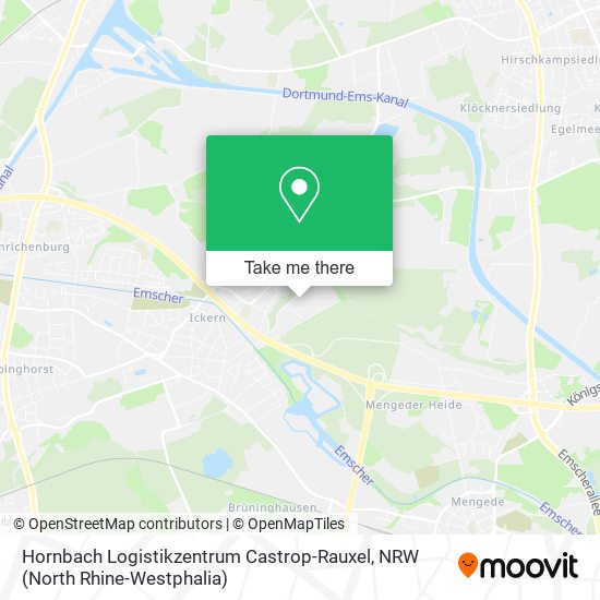 Hornbach Logistikzentrum Castrop-Rauxel map