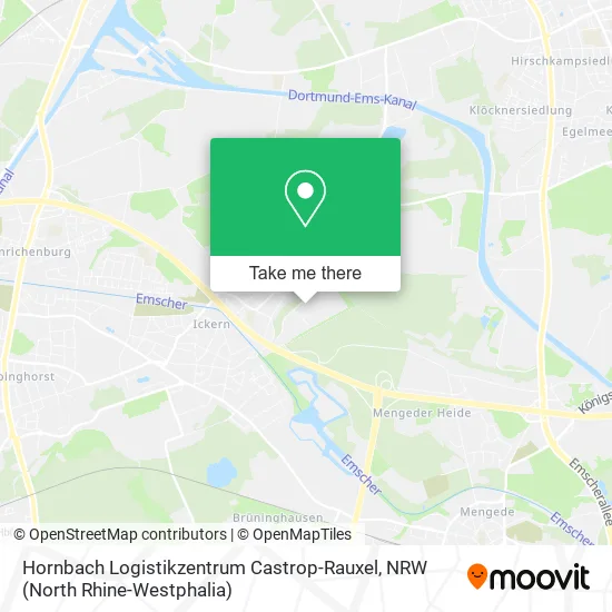Карта Hornbach Logistikzentrum Castrop-Rauxel