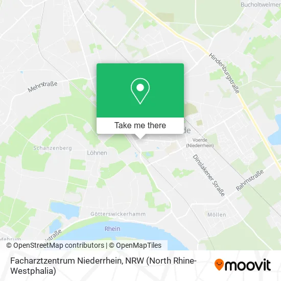 Карта Facharztzentrum Niederrhein