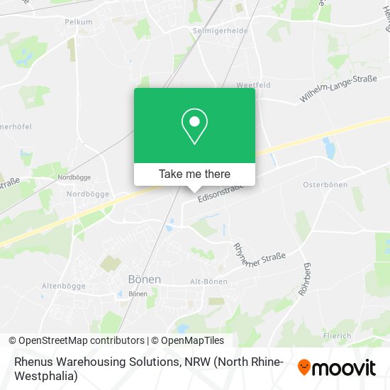 Rhenus Warehousing Solutions map