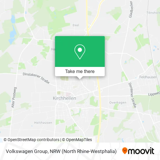 Карта Volkswagen Group