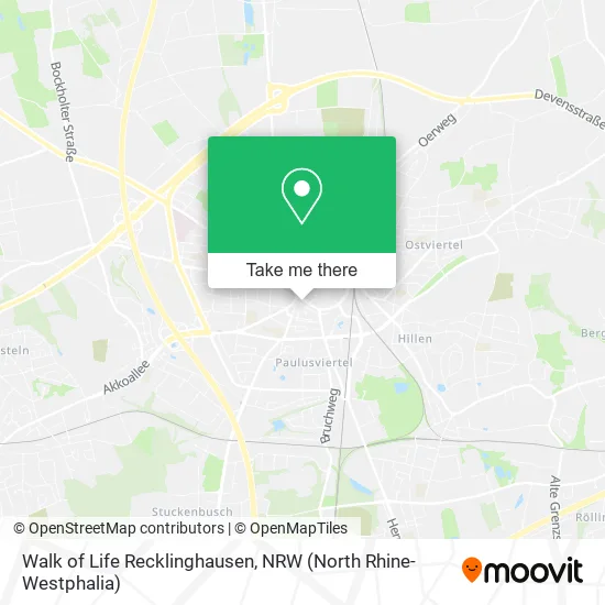 Карта Walk of Life Recklinghausen