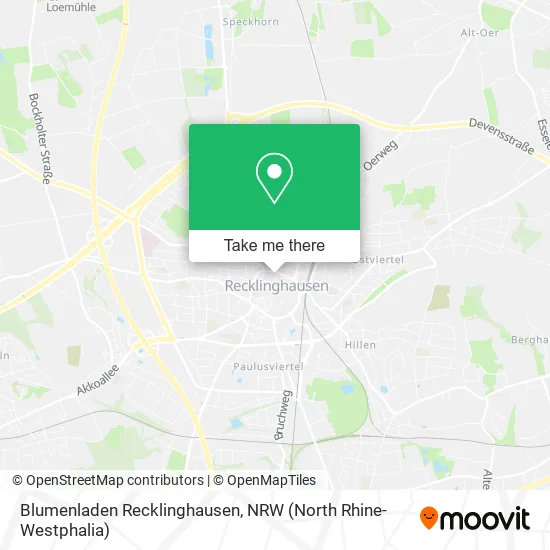Карта Blumenladen Recklinghausen