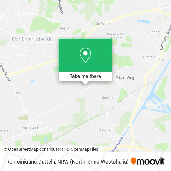 Rohreinigung Datteln map