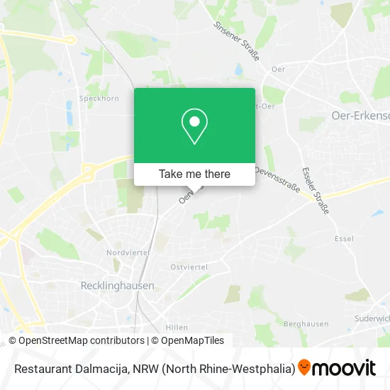 Карта Restaurant Dalmacija