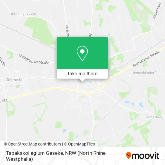 Карта Tabakskollegium Geseke