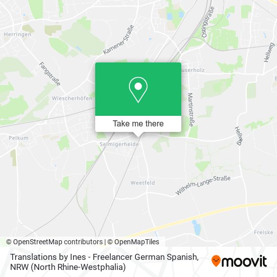 Translations by Ines - Freelancer German Spanish map