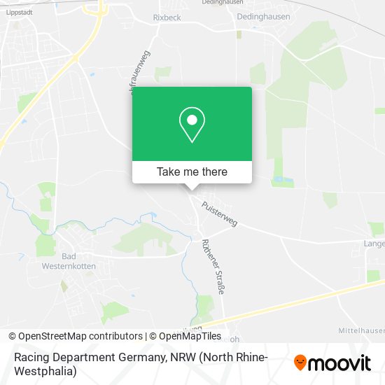 Racing Department Germany map