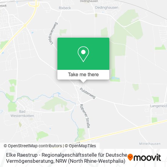 Elke Raestrup - Regionalgeschäftsstelle für Deutsche Vermögensberatung map