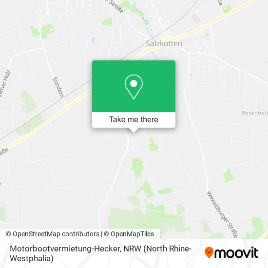 Карта Motorbootvermietung-Hecker