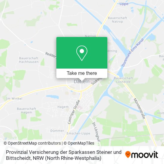 Provinzial Versicherung der Sparkassen Steiner und Bittscheidt map