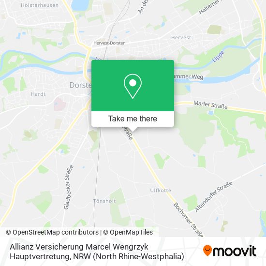 Карта Allianz Versicherung Marcel Wengrzyk Hauptvertretung