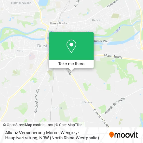 Карта Allianz Versicherung Marcel Wengrzyk Hauptvertretung