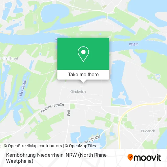 Карта Kernbohrung Niederrhein