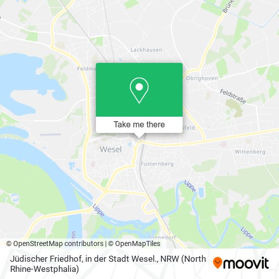 Jüdischer Friedhof, in der Stadt Wesel. map