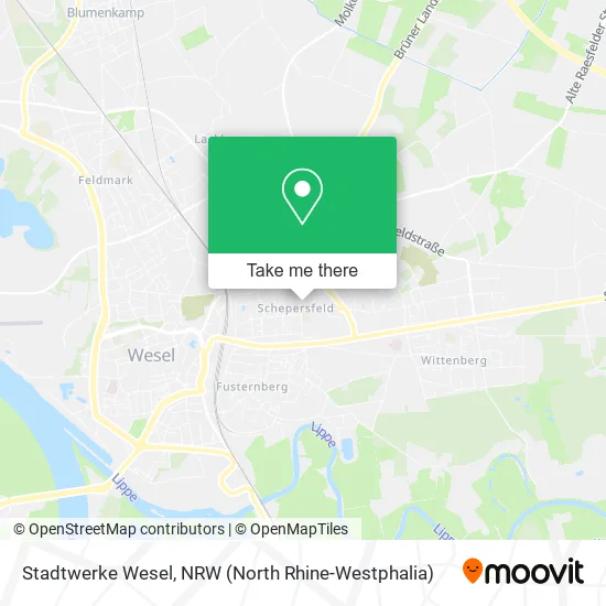 Карта Stadtwerke Wesel