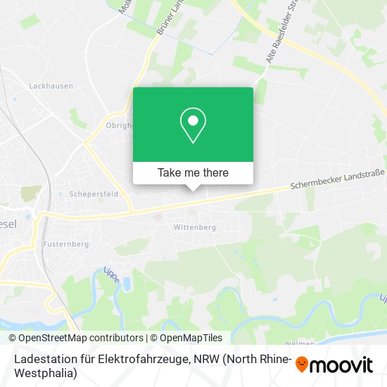 Ladestation für Elektrofahrzeuge map