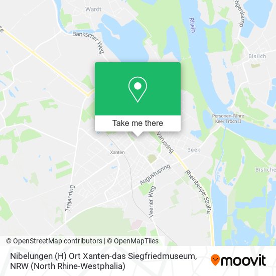 Nibelungen (H) Ort Xanten-das Siegfriedmuseum map