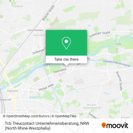 Карта Tcb Treucontact Unternehmensberatung