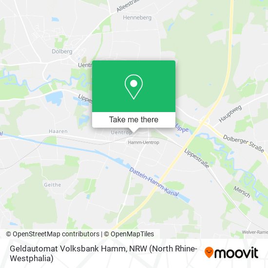 Geldautomat Volksbank Hamm map