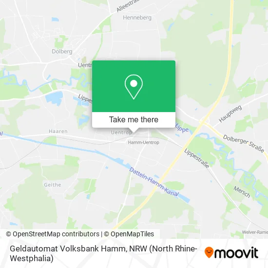 Карта Geldautomat Volksbank Hamm