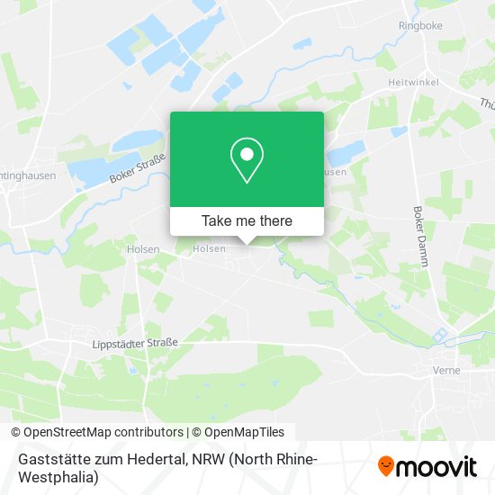 Gaststätte zum Hedertal map