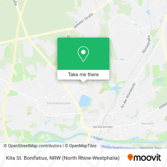 Kita St. Bonifatius map