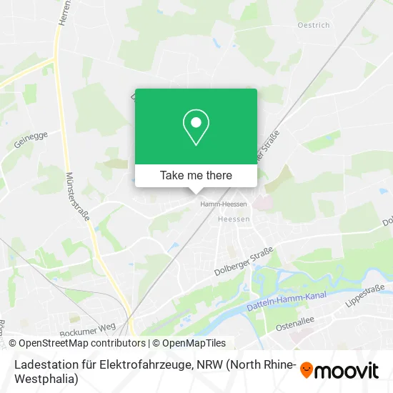 Карта Ladestation für Elektrofahrzeuge