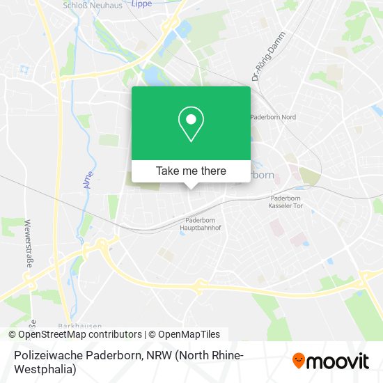 Polizeiwache Paderborn map